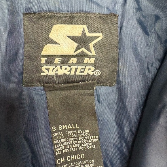 Vintage 1990's Team Starter UNC Tarheels Puffy Jacket Coat Size small - Picture 6 of 10